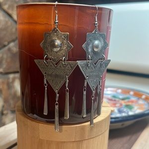 Southwestern style dangle earrings